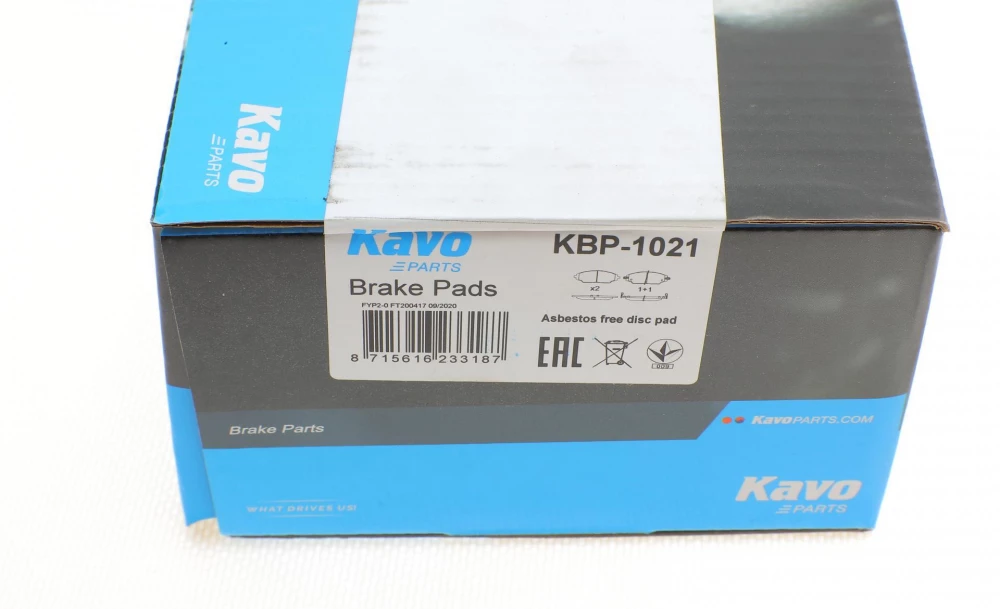 KAVO PARTS CHEVROLET Гальмівні колодки передн.Aveo 11-